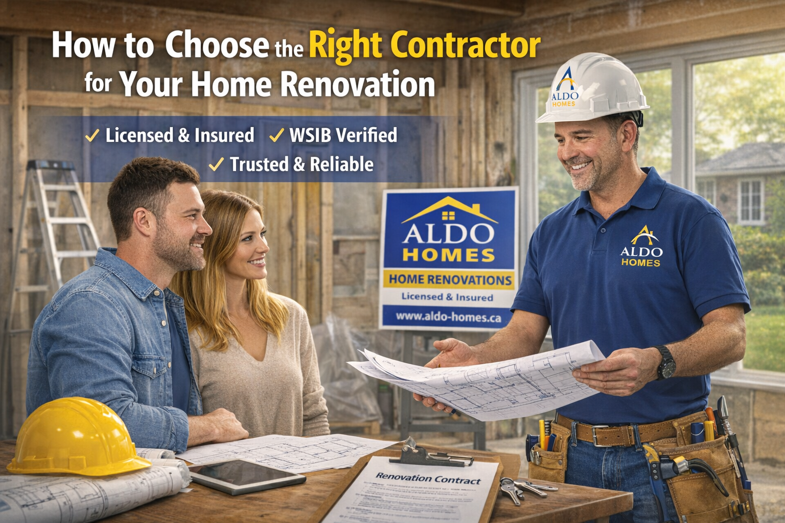 How to choose the right contractor — Ontario guide to WSIB, insurance, quotes, contracts, references, and renovation best practices.