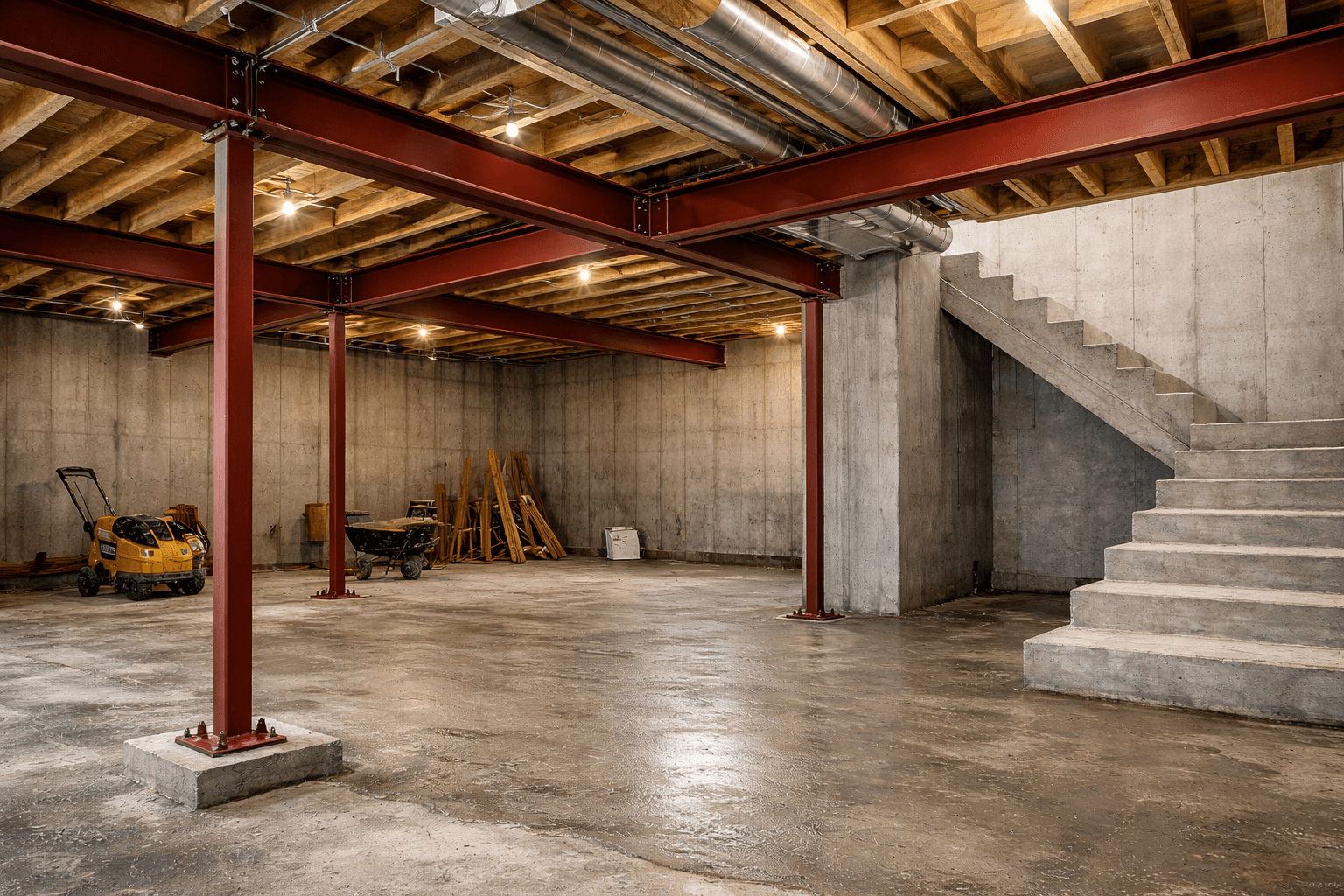 Basement Structural - Steel Work