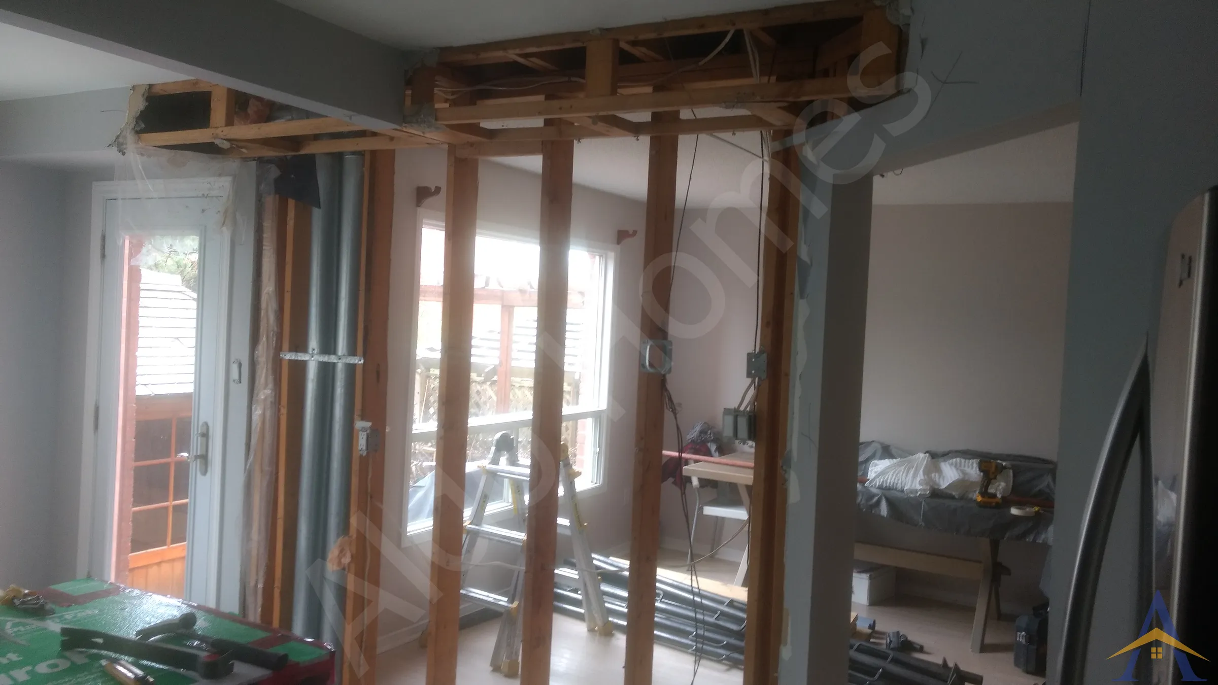 Load Bearing Wall Removal - Two Story - River Oaks Blvd, Oakville - Image 2