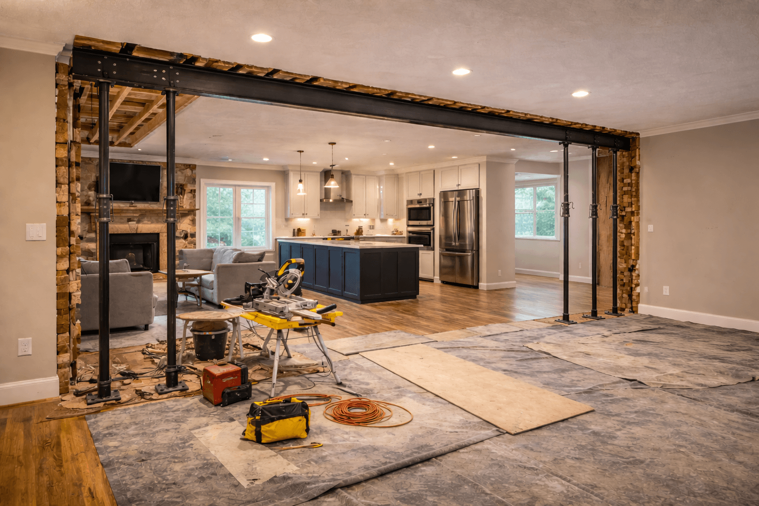 Load Bearing Wall Removal - Bungalow