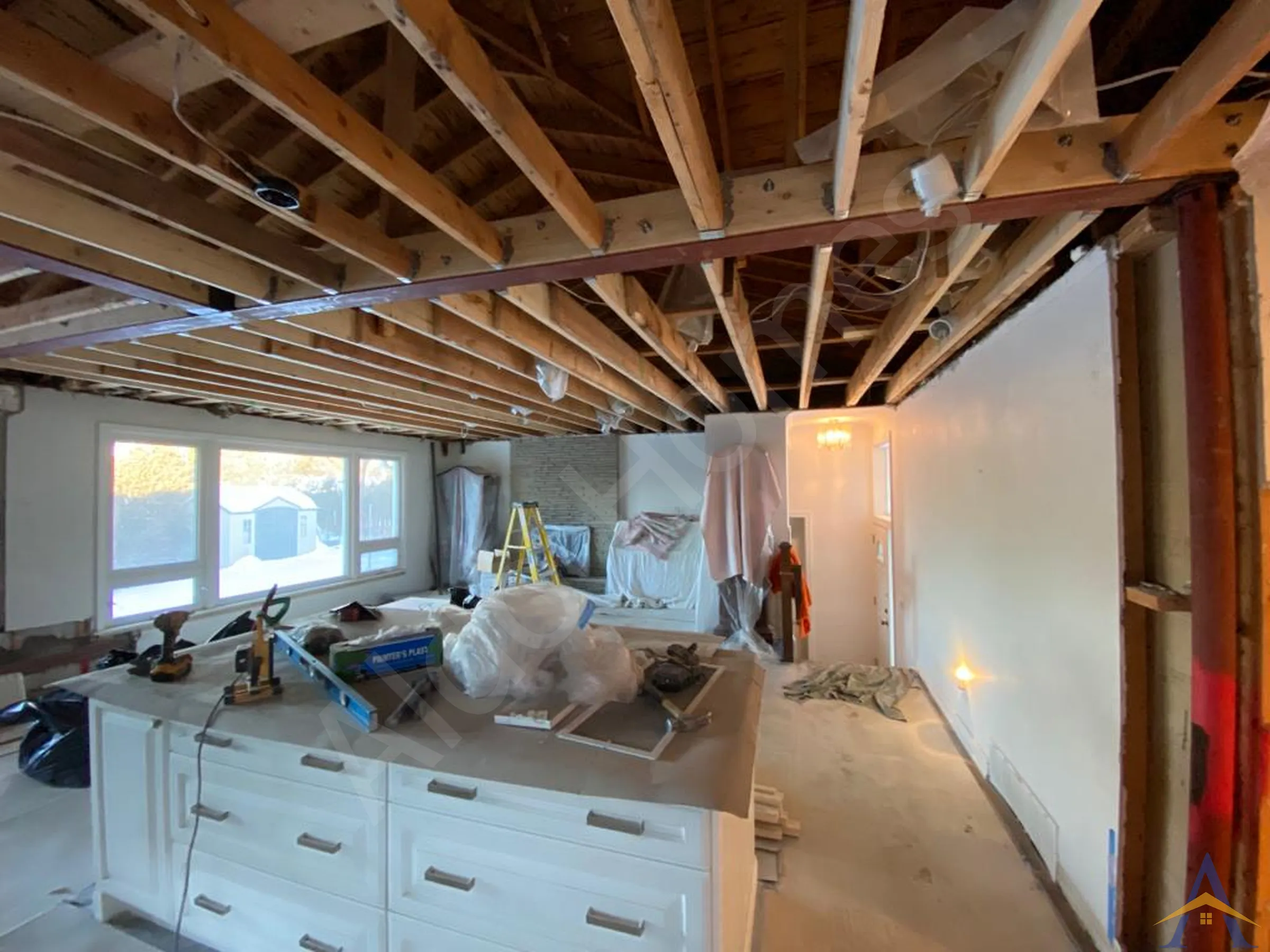 Load Bearing Wall Removal - Bungalow - Bathford Cr, North York - Image 11