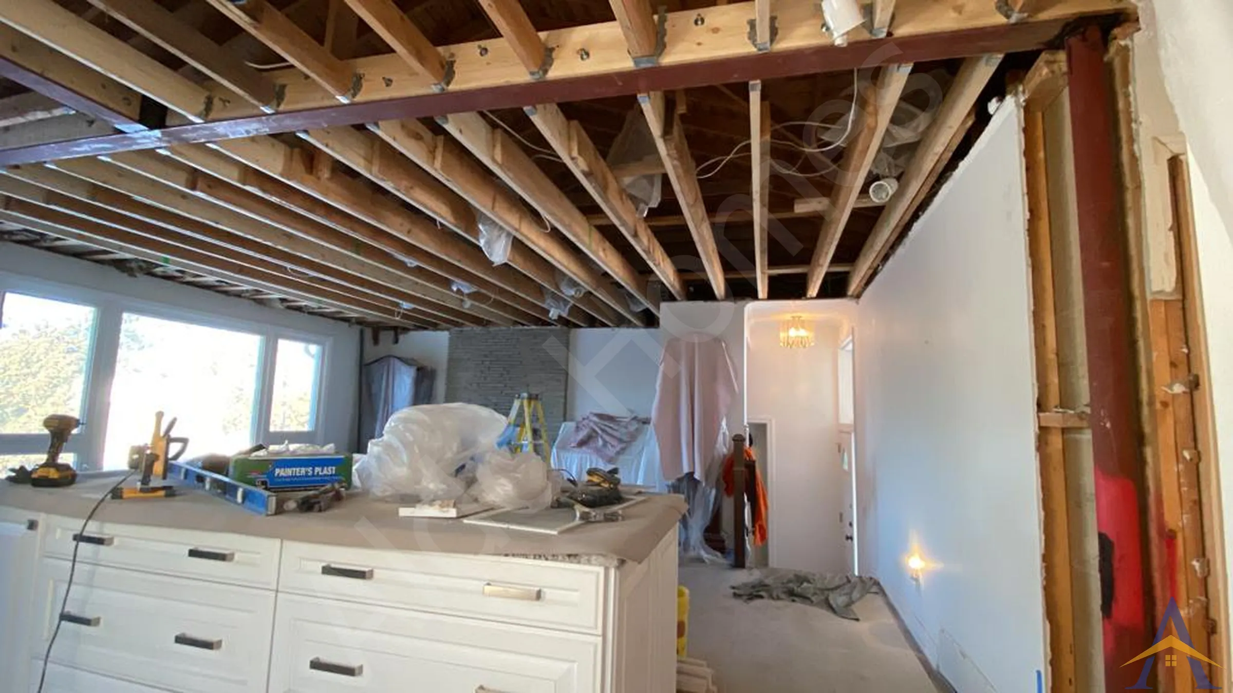 Load Bearing Wall Removal - Bungalow - Bathford Cr, North York - Image 15