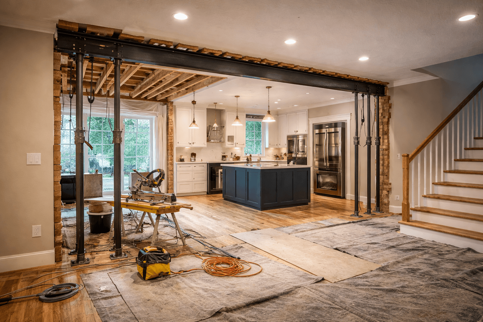 Load Bearing Wall Removal - Two Story